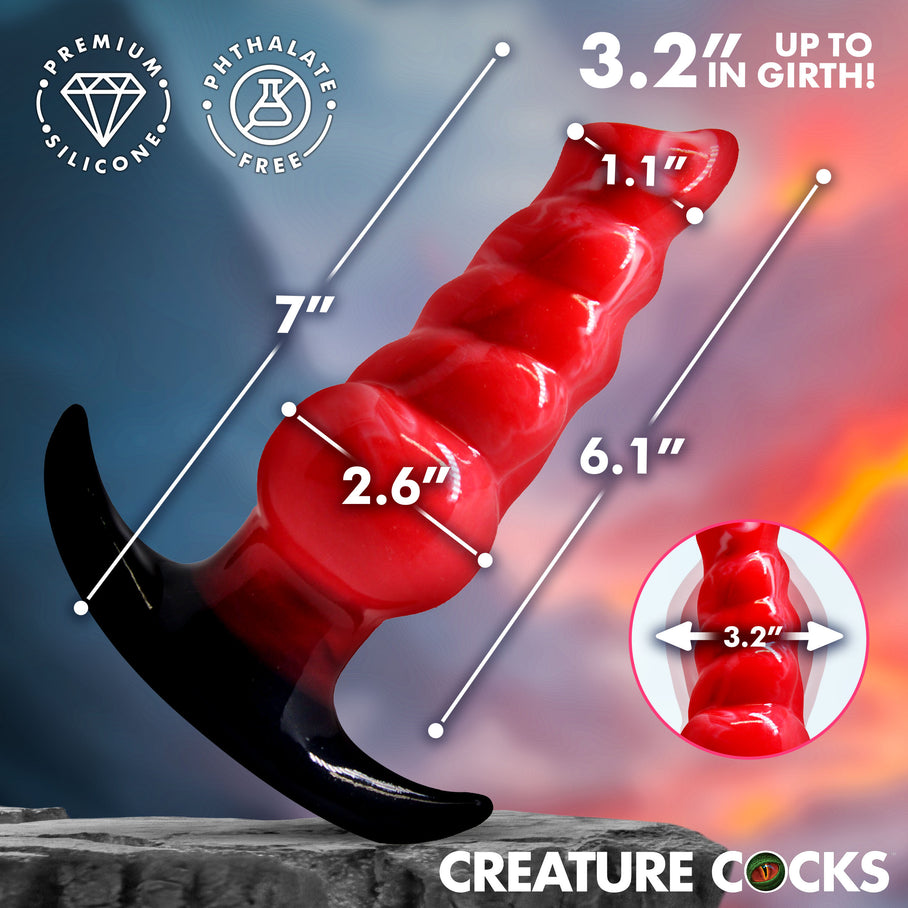 inflatable fantasy anal plug adjustable girth 2.6 to 3.2 inch body-safe phthalate