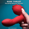 Rose Thrust Thrusting Silicone Vibrator