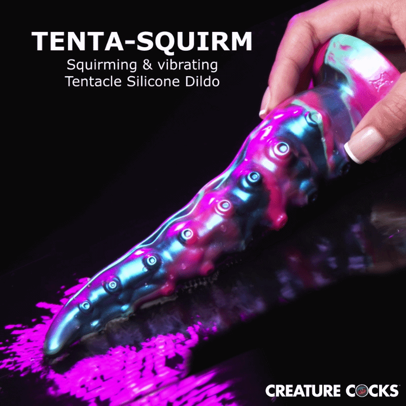Tenta-Squirm Squirming & Vibrating Tentacle Silicone Dildo w/ Remote