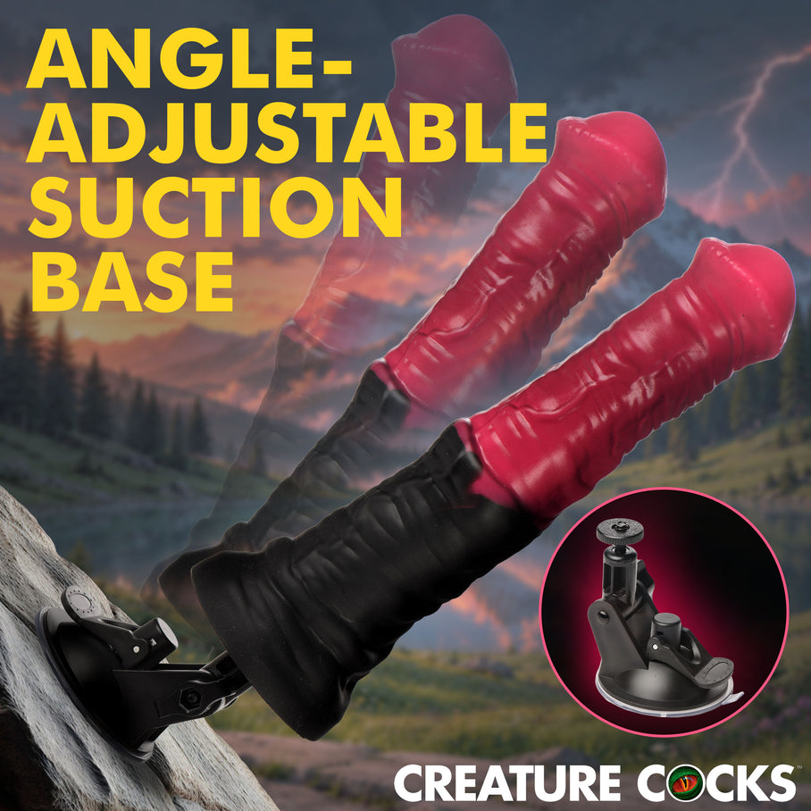 Thrusting Gallop Thrusting & Vibrating Silicone Dildo