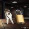 rass padlock copper finish compact lock with 2 keys body-safe collar accessory