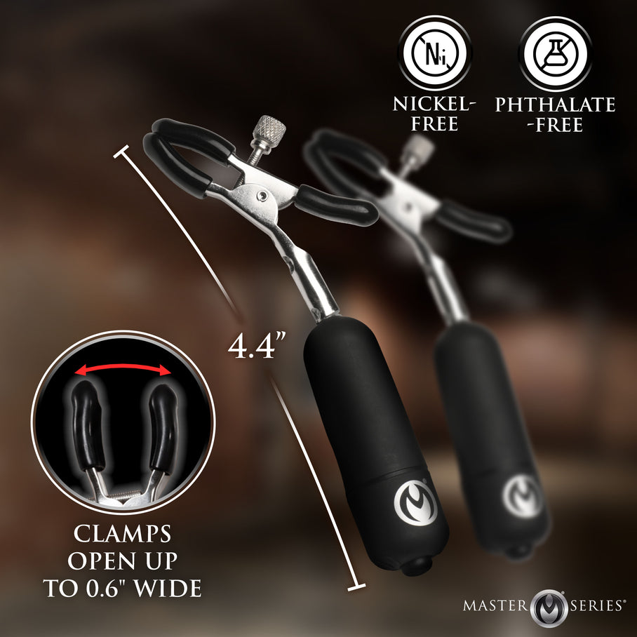 Desire Vibes Vibrating Nipple Clamps
