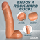 realistic vibrating dildo 6-8 inch 2 girth suction cup body-safe couples