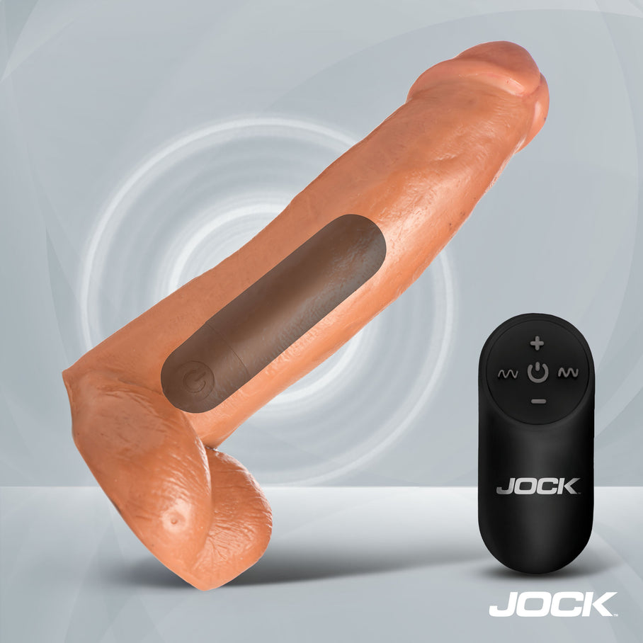 vibrating realistic dildo 6-8 inch 21 patterns remote suction cup body-safe flesh