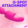Silicone Vibrating Wand & G-Spot Attachment