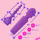 Silicone Vibrating Wand & Anal Beads Attachment