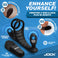 Hands-free silicone harness with cock ring ball ring anal plug and vibrator