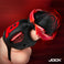 Hands-free two-motor stroker with gyrating head and vibrating shaft sleeve