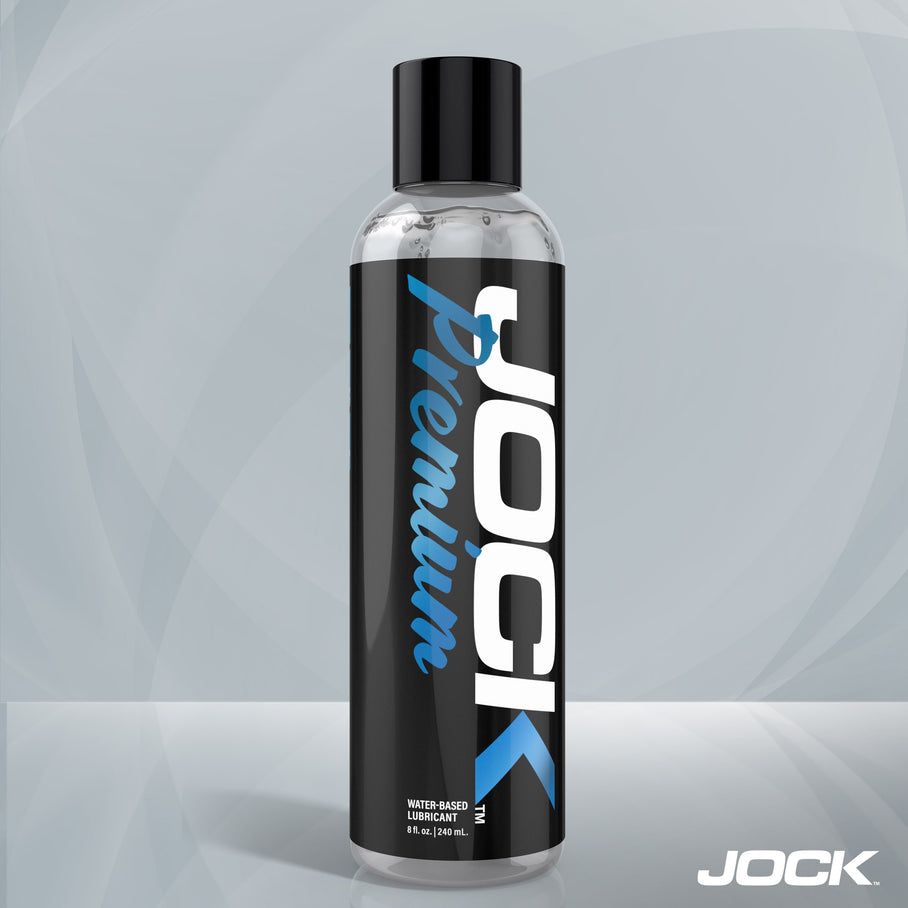 Jock Premium water-based personal lubricant 8oz paraben-free natural feeling formula