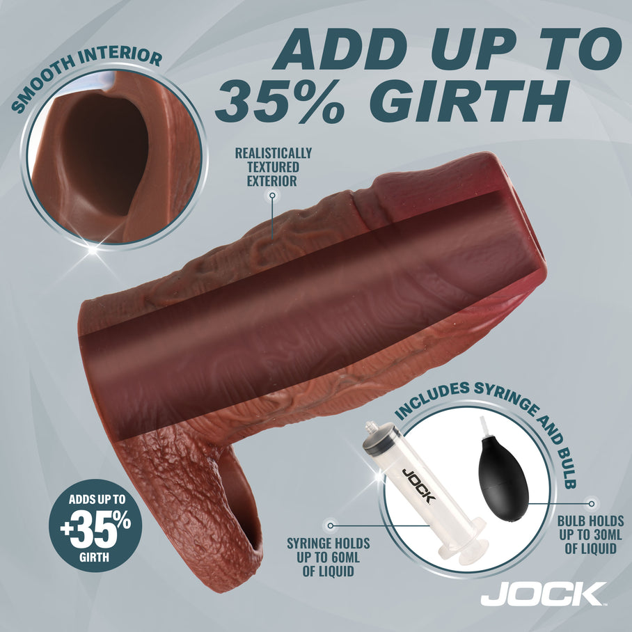 Silicone Penis Enhancer w/ Ball Strap