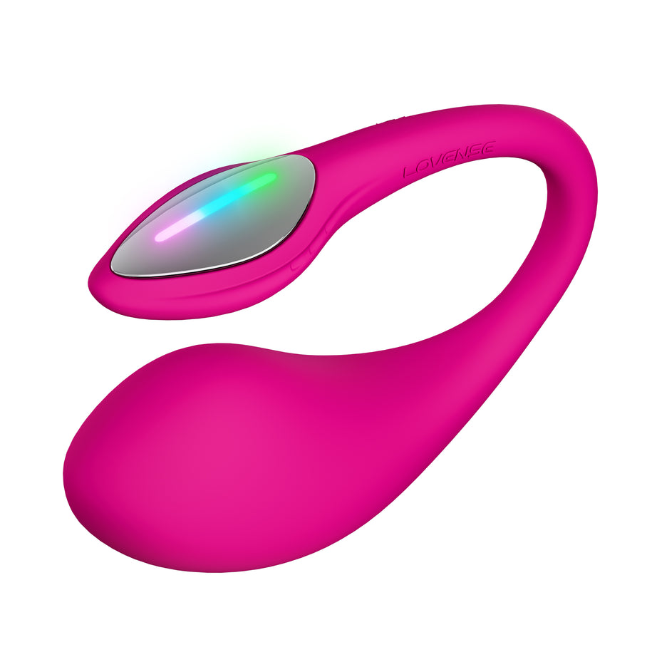 Lovense Lush 4 Bluetooth egg vibrator G-spot wearable app controlled pink couples