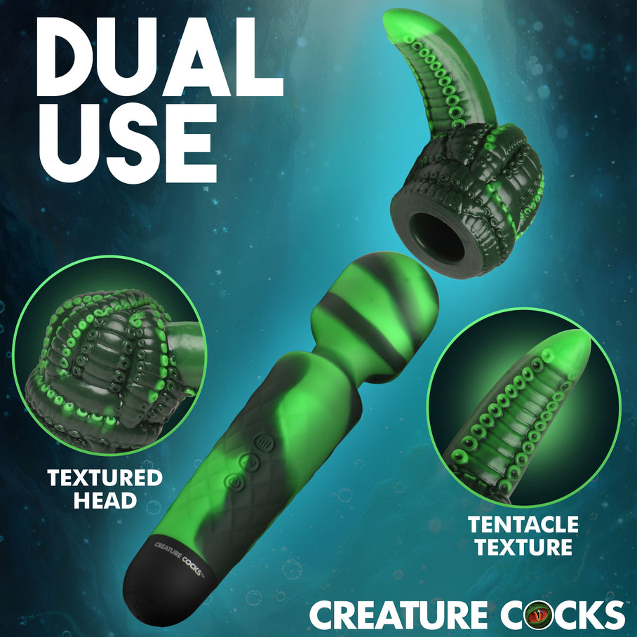 Soft silicone sucker texture on the Octo Wand attachment