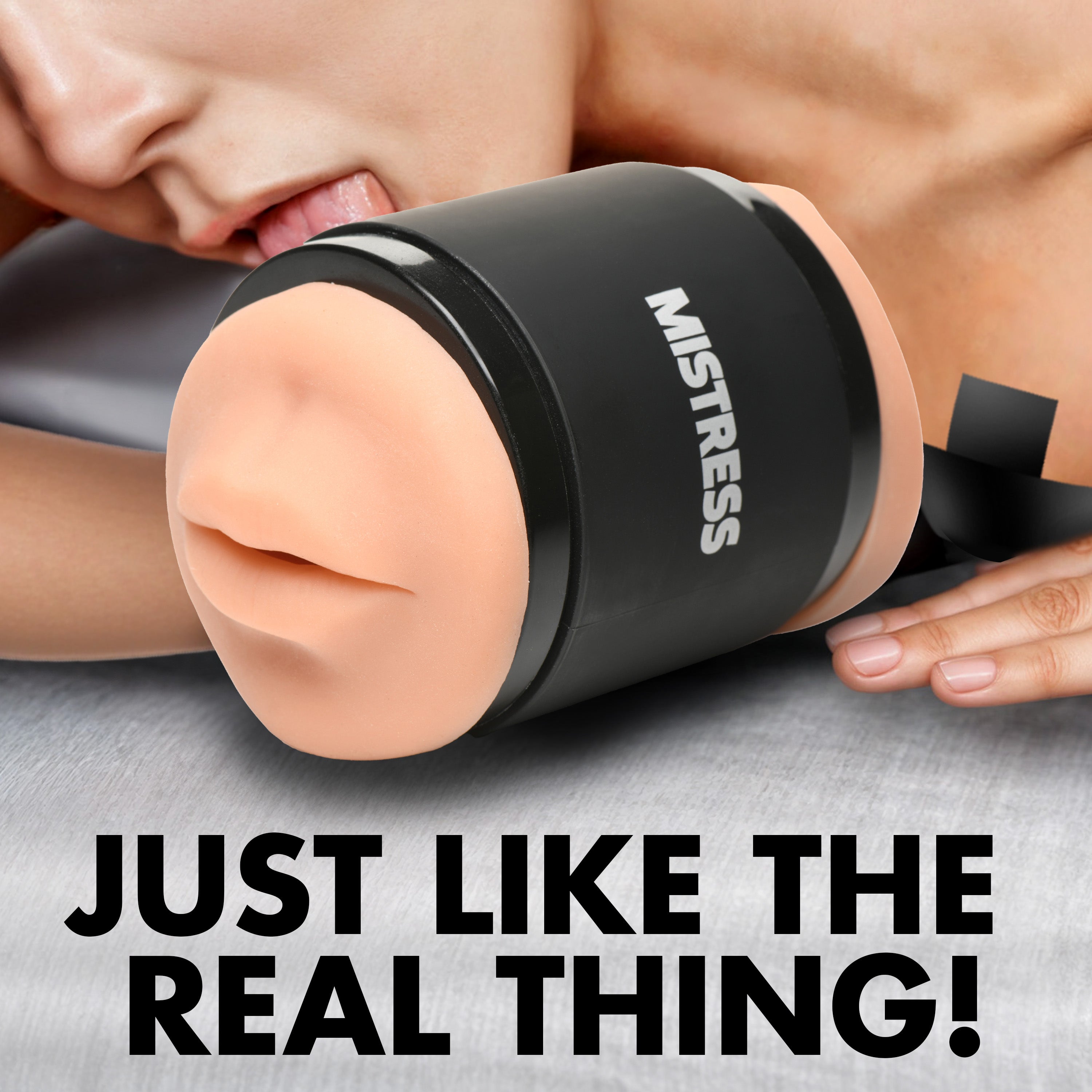 Double Shot Mouth and Pussy Stroker | Textured Shaft Healthy & Active Double Shot Mouth and Pussy Stroker | Textured Shaft Healthy & Active