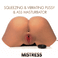 Squeezing and Vibrating Pussy and Ass Masturbator