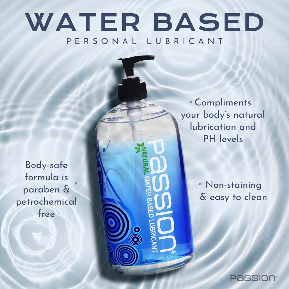 Passion 16oz Natural Water-Based Lubricant Healthy & Active Passion 16oz Natural Water-Based Lubricant Healthy & Active