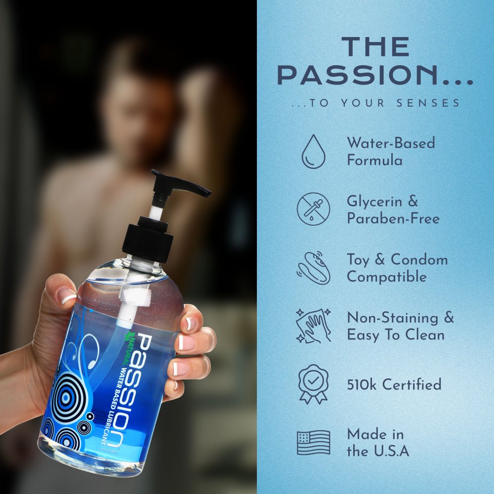 Passion 16oz Natural Water-Based Lubricant Healthy & Active Passion 16oz Natural Water-Based Lubricant Healthy & Active