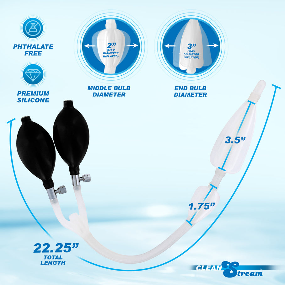 Double Balloon Enema Nozzle