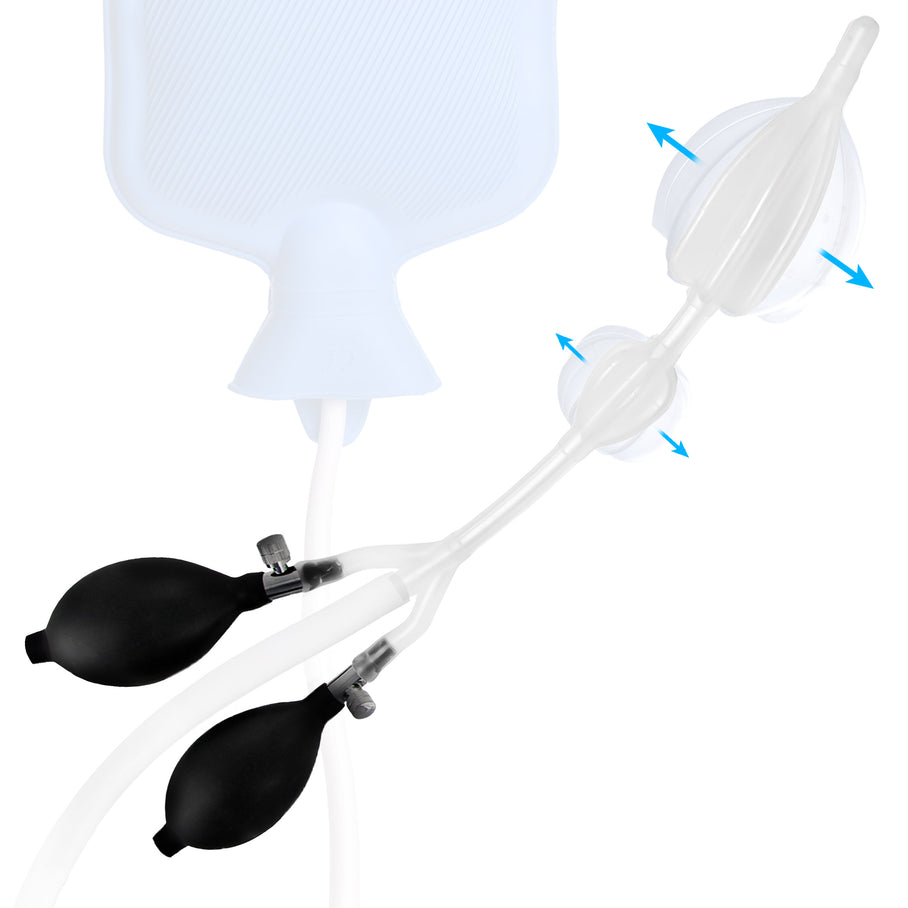 Double Balloon Enema Nozzle