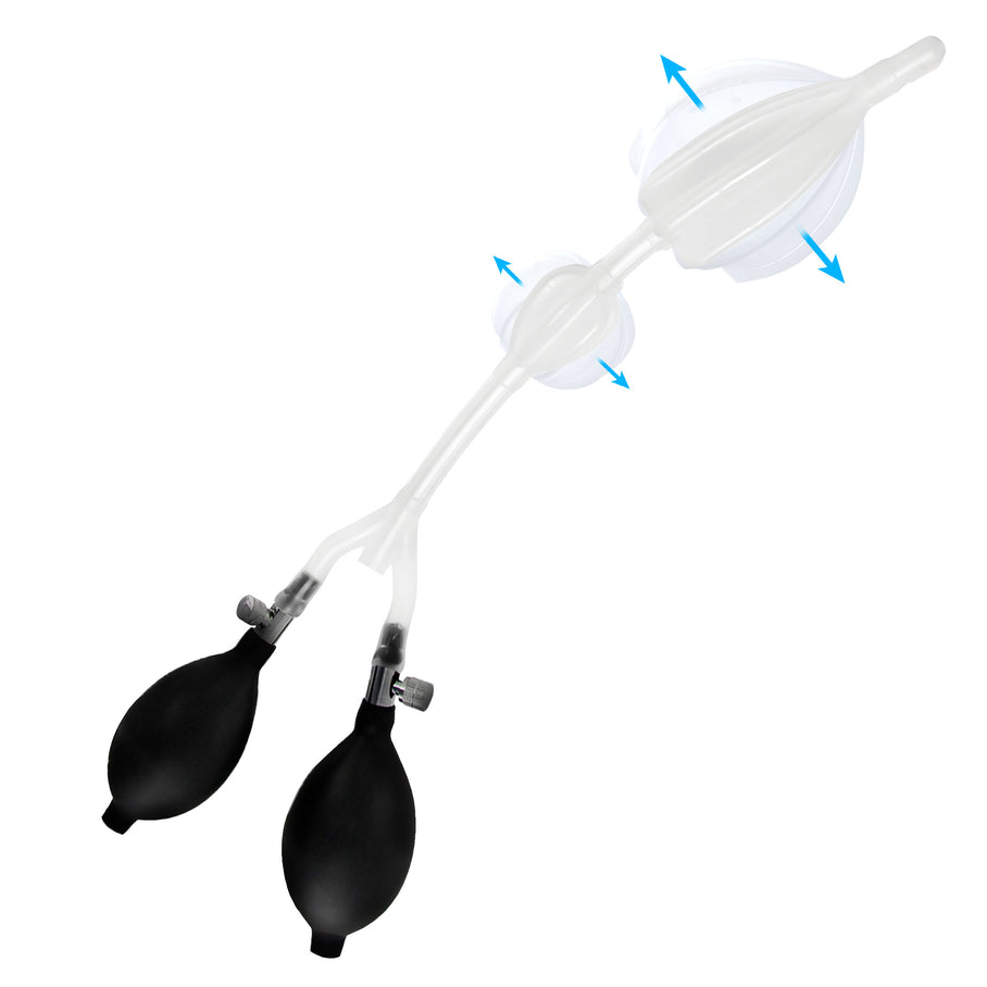 Double Balloon Enema Nozzle
