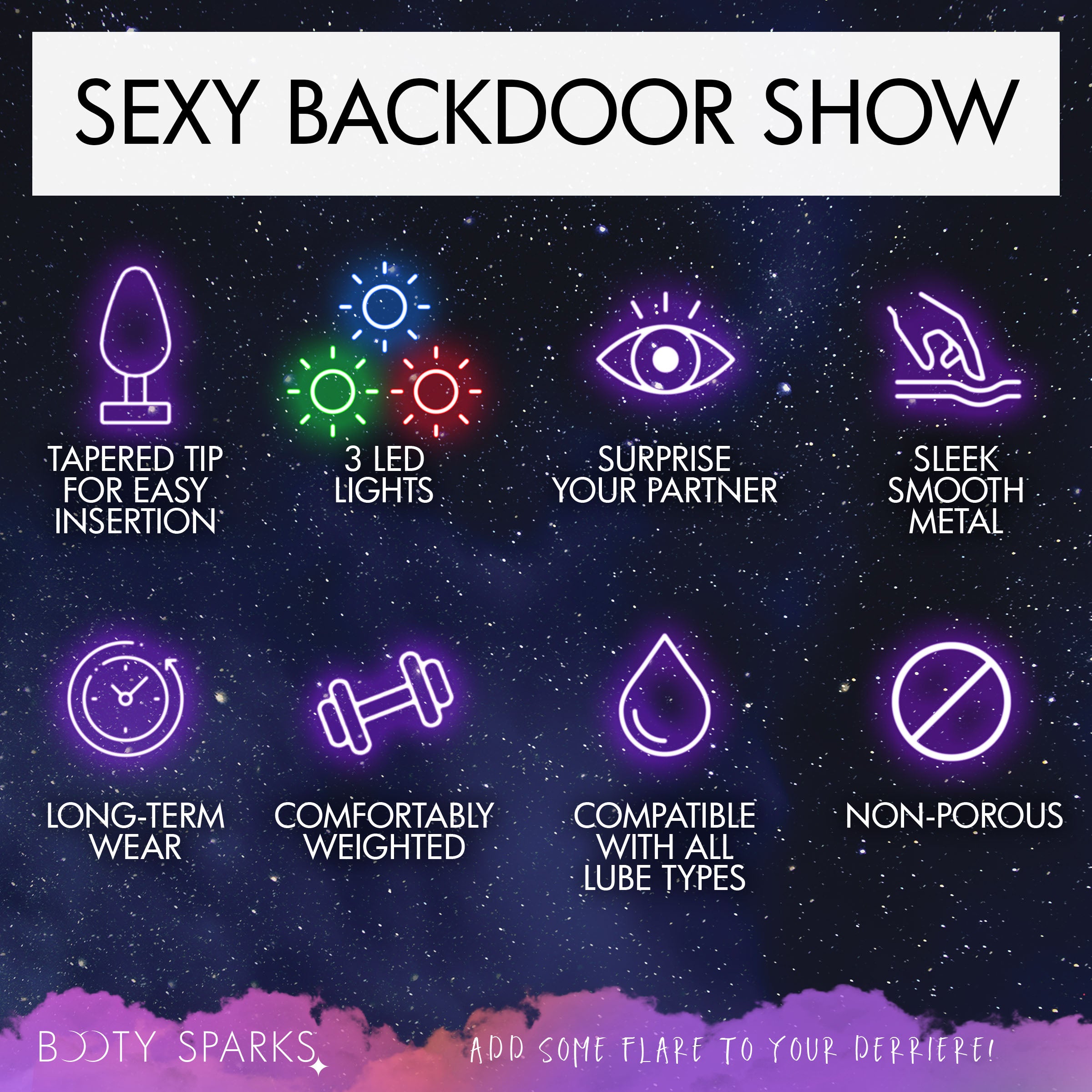 Light Up Anal Plug - Healthy & Active Light Up Anal Plug - Healthy & Active