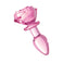 Rose Glass Butt Plug