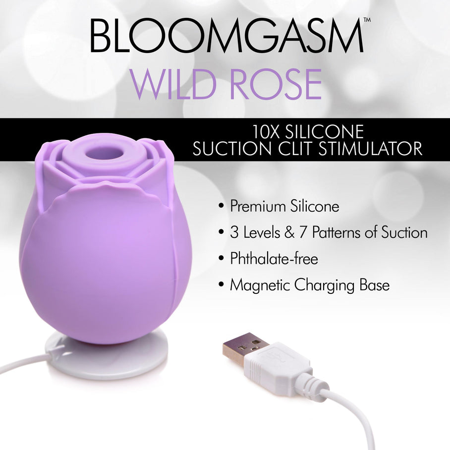 Bloomgasm Wild Rose 10X Suction Clit Stimulator