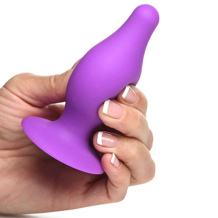 Squeezable Tapered Anal Plug