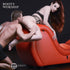 Red Detachable Kinky Couch Sex Chaise with Love Pillows