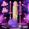 Measurements chart for the Aren 7.5 inch silicone dildo