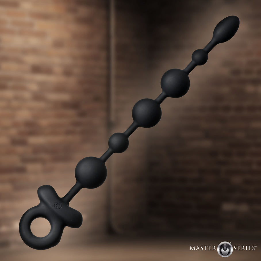 Balls Deep vibrating anal beads for gradual fullness and control