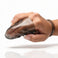Hand wearing the Bang Bang P-Spot Vibrating Finger Glove, illustrating the flexible finger loop and textured vibrating sleeve designed for precise prostate stimulation