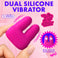 Soft flexible silicone ears on the Pink Bang! Dual Silicone Vibrator