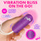 Body-safe 2.6-inch insertable Bang Vibrating Egg in matte purple phthalate-free finish.
