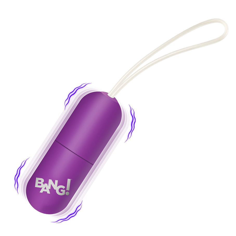 Matte purple Bang Vibrating Egg body-safe bullet vibrator product shot