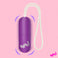 Bang Vibrating Egg bullet vibrator in matte purple with handheld remote control, body-safe finish