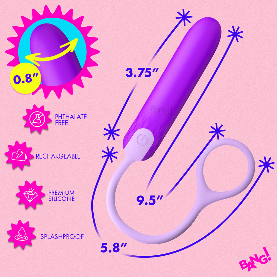 Bang bullet vibrator small discreet beginner friendly ready to use silicone blue 