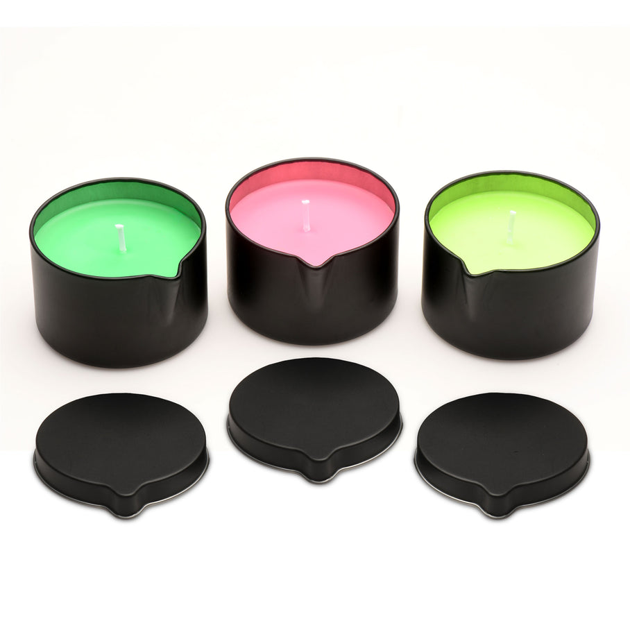 Skin-safe soy wax drip candles for healthy temperature play sessions