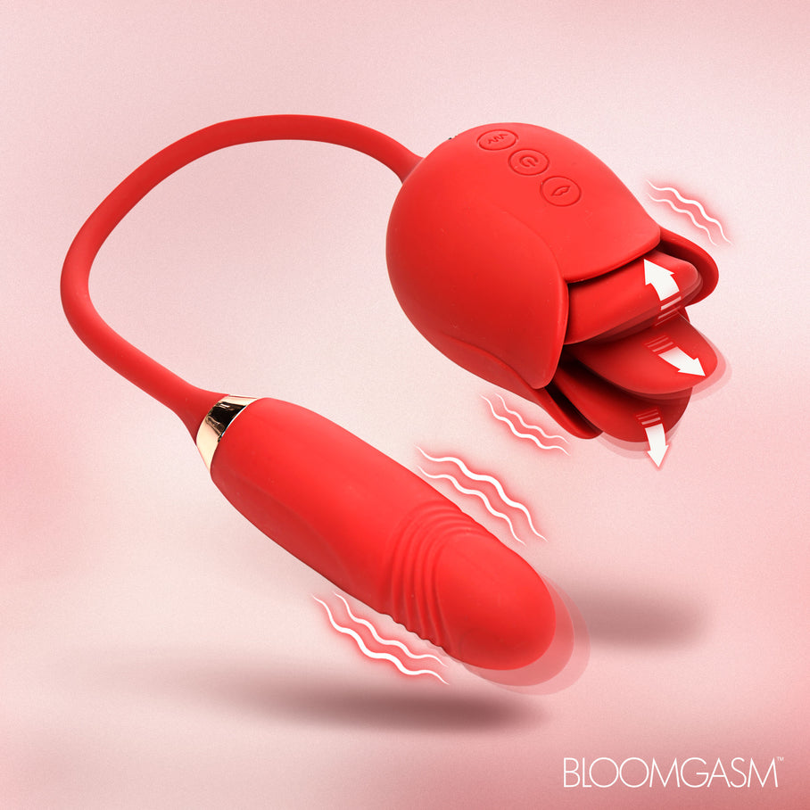 BloomGasm Blossom Kiss kissing and licking clit stimulator