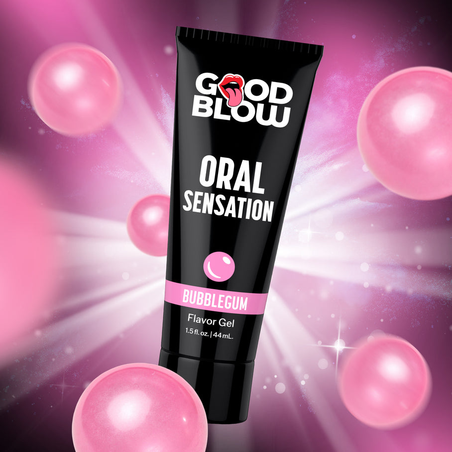 ody-safe pink bubblegum oral pleasure gel in black 1.5 oz flip-top tube