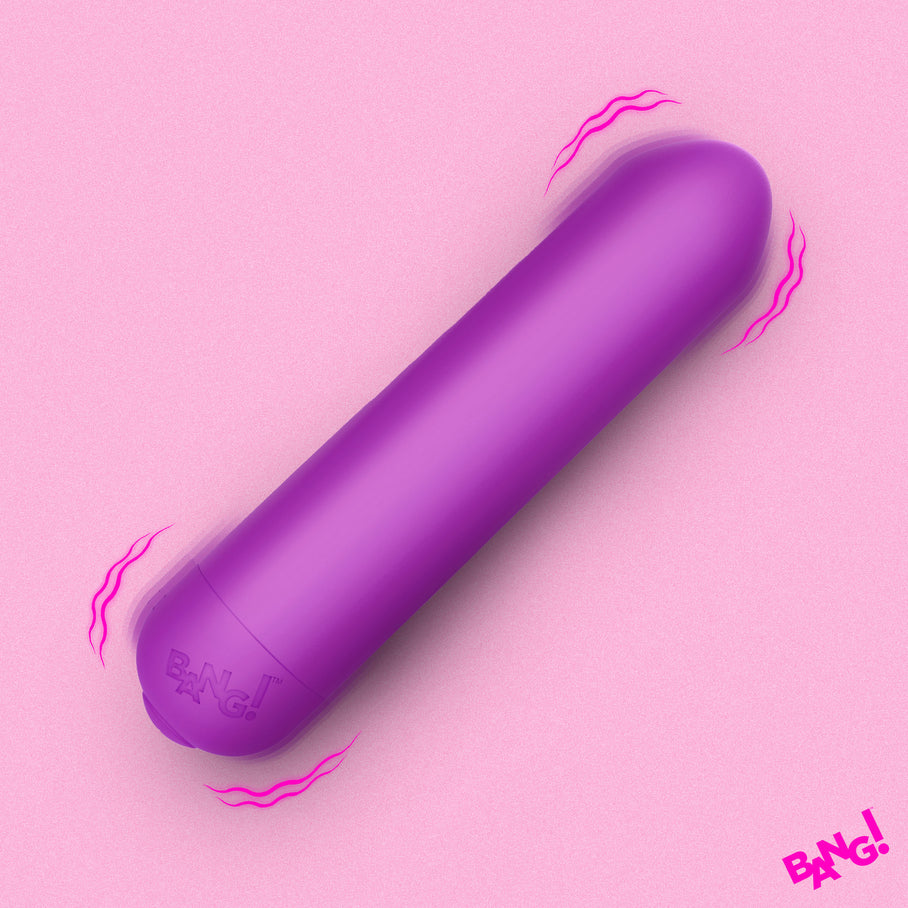 Body-safe 3.5-inch purple bullet vibrator for clit stimulation