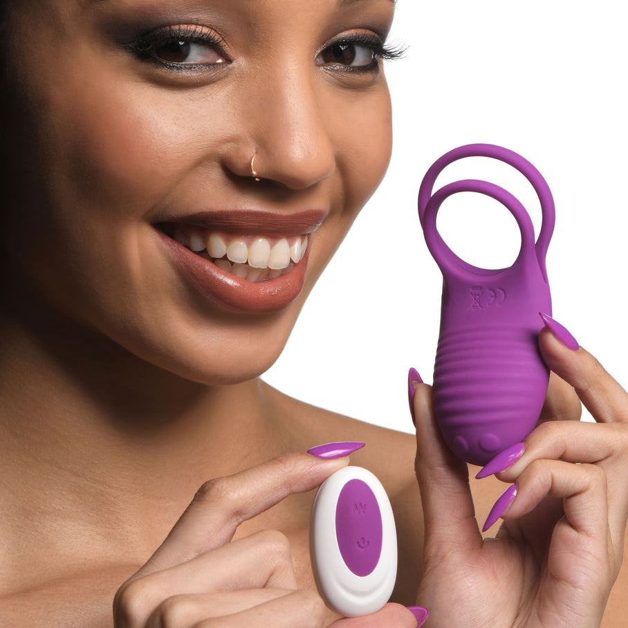 Love Loops 10X Silicone Cock Ring with Remote Control