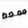 Deluxe Rigid Spreader Bar with four padded adjustable faux leather cuffs, durable rigid center bar, and metal buckle closures on a white background