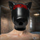 Drone Silicone Sensory Hood in black with pup ears