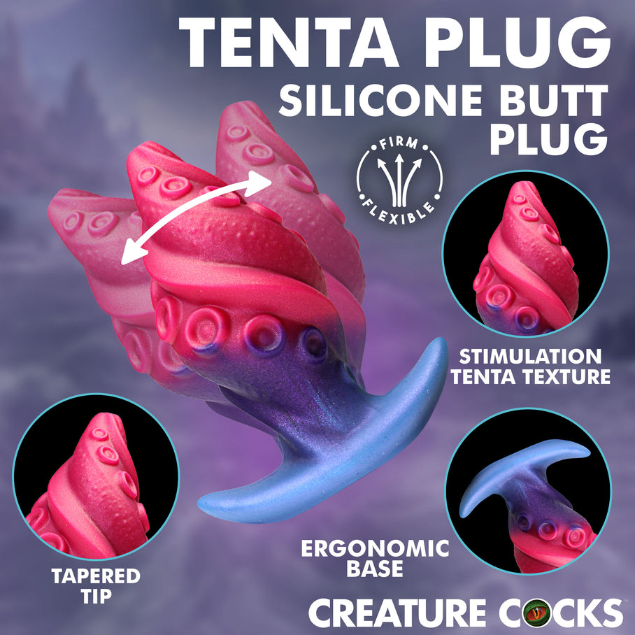 Gentle spiral texture on the Tenta Plug butt plug