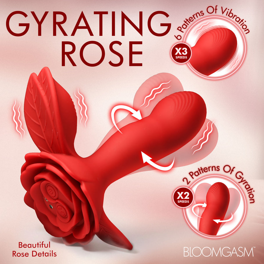 Soft textured rose petals on the Gyrarose vibrator