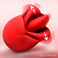Kissing and Licking clit oral vibrator in blush for solo pleasure