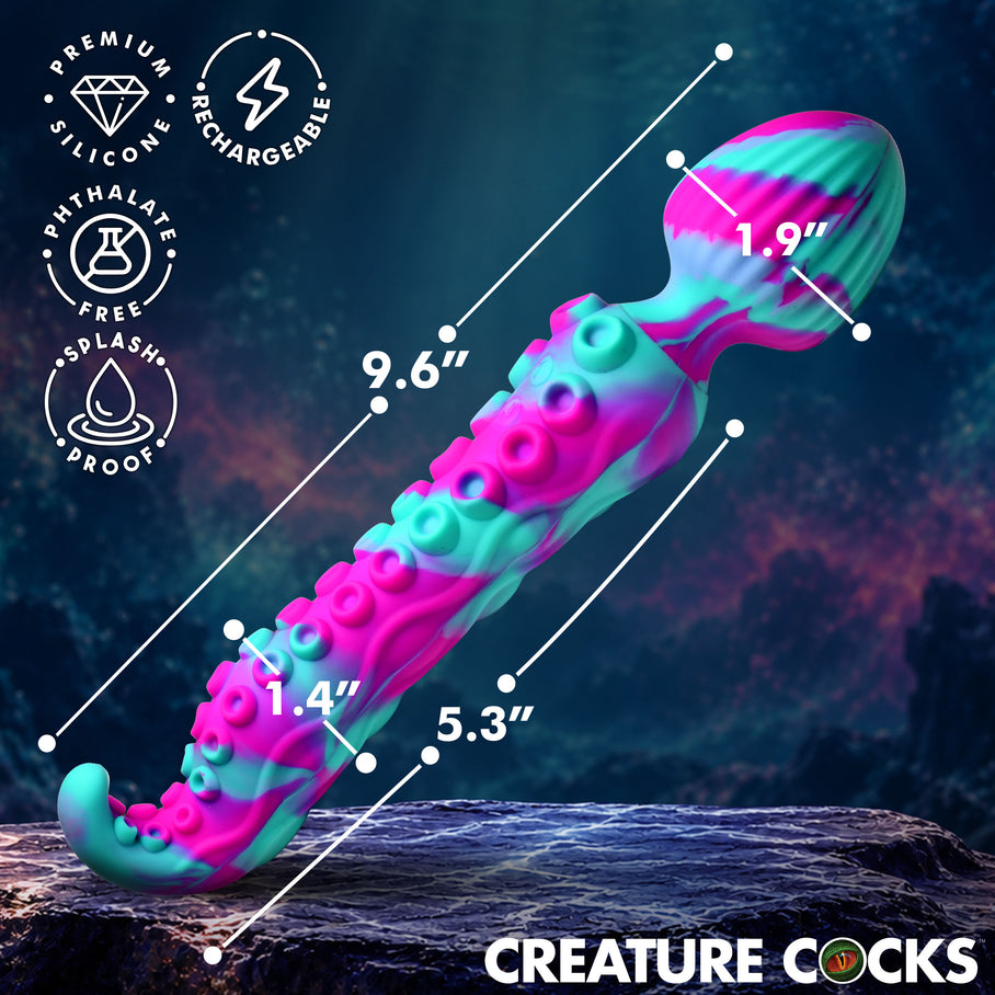Dimensions of the Creature Cocks Kraken Wand massager