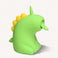 Yellow mane on the back of the Lickyhorn stimulator