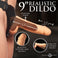 Lifelike veined texture on the body-safe Magnum hollow dildo