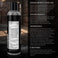 Back label view of Master Series Fisting Lubricant displaying directions, active ingredients, warnings, and product information
